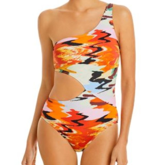 SOLID & STRIPED Other - solid & striped Claudia Printed Asymmetric suit